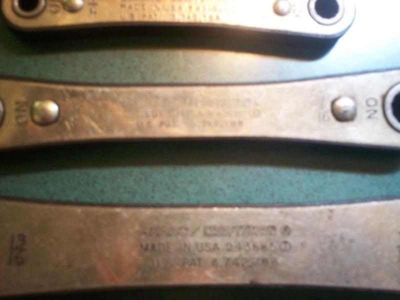 Sears/Craftsman Vintage 12 Point Box End Ratchet wrench 3 pc Works Great, US $9.99, image 4