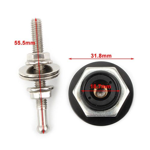Universal Push Button Quick Release Hood Pins Bonnet Lock Clip Latch Bumper, US $9.10, image 2