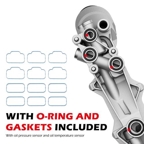 Engine Oil Cooler Filter Housing Assembly For Dodge Chrysler Jeep 2011-2016 3.6L, US $117.40, image 2