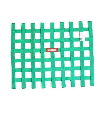 Racequip 725075rqp window net sfi 27.1 1 in webbing 18 x 24 in rectangle green