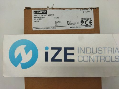 SIEMENS 6ES7332-5HD01-0AB0 ANALOG OUTPUT MODULE box is open, US $583.58, image 8