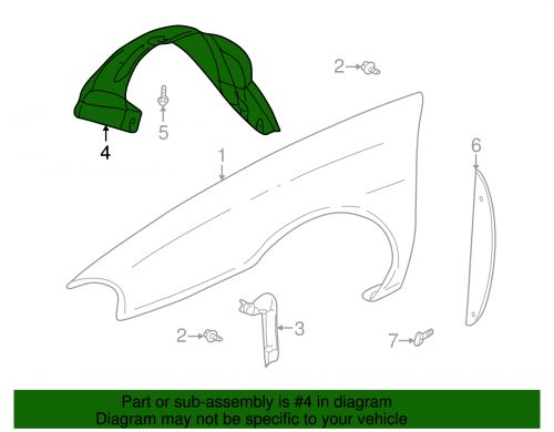 Genuine GM Fender Liner 25701818, US $4.63, image 2