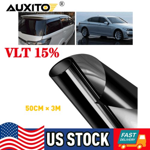 Uncut Roll Car Window Tint Film 15% VLT 20" x 10ft Anti-UV Heat Block Reflective, US $12.99, image 9