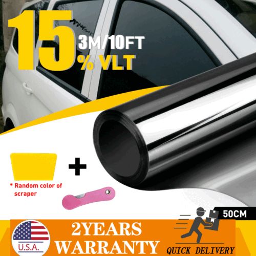 Uncut Roll Car Window Tint Film 15% VLT 20" x 10ft Anti-UV Heat Block Reflective, US $12.99, image 10