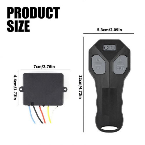 Wireless winch remote control kit for jeep truck atv suv 12v switch handsset