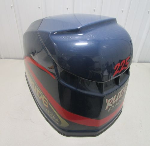 0285435 OMC Evinrude Ficht 225 HP 3.3L Top Engine Motor Cover Cowl Hood Blue, US $300.00, image 4
