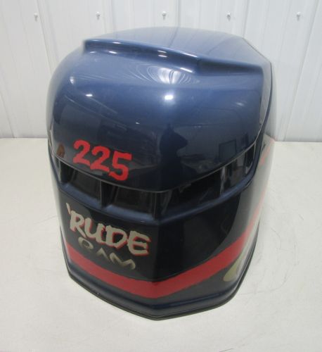 0285435 OMC Evinrude Ficht 225 HP 3.3L Top Engine Motor Cover Cowl Hood Blue, US $300.00, image 9