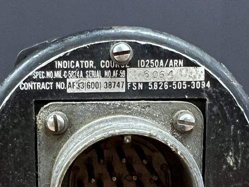 AMPHENOL-BORG AIRCRAFT COURSE INDICATOR ID250A/ARN, US $100.00, image 4