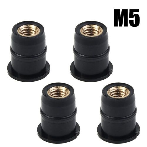 4PCS Motorcycle Windshield Rubber Nuts M5 Vibration Damper Panel Mounting 5mm, US $7.19, image 6