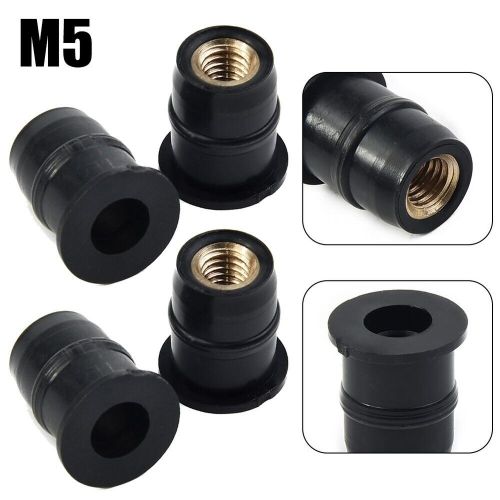 4PCS Motorcycle Windshield Rubber Nuts M5 Vibration Damper Panel Mounting 5mm, US $7.19, image 7