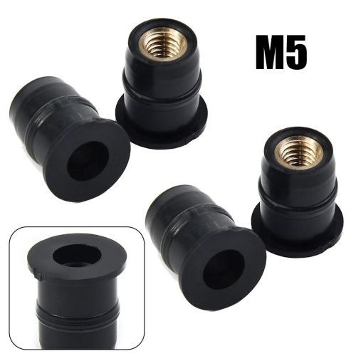 4PCS Motorcycle Windshield Rubber Nuts M5 Vibration Damper Panel Mounting 5mm, US $7.19, image 10