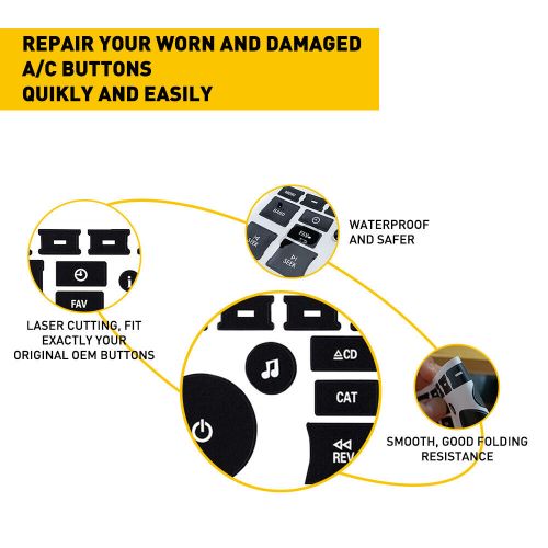 For GM GMC A/C Climate Control & Radio Button Repair Decals Stickers Interior, US $8.99, image 6