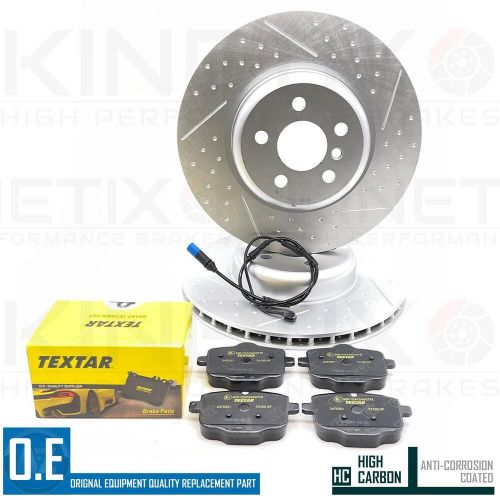 FOR BMW 730i Li G11 G12 M SPORT DIMPLED GROOVED REAR BRAKE DISCS TEXTAR PADS, US $, image 4