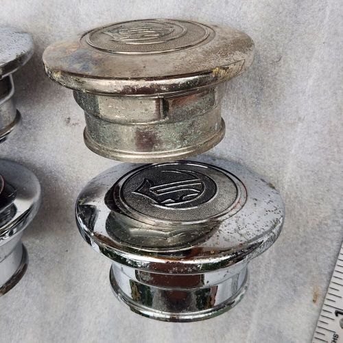 4 - 1920s Chrysler Threaded Dust Cover Hub Center Grease Cap. Brass & Chrome., US $119.99, image 8