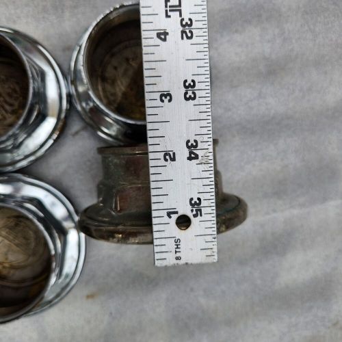 4 - 1920s Chrysler Threaded Dust Cover Hub Center Grease Cap. Brass & Chrome., US $119.99, image 14