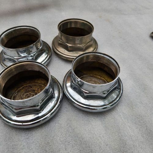 4 - 1920s Chrysler Threaded Dust Cover Hub Center Grease Cap. Brass & Chrome., US $119.99, image 16