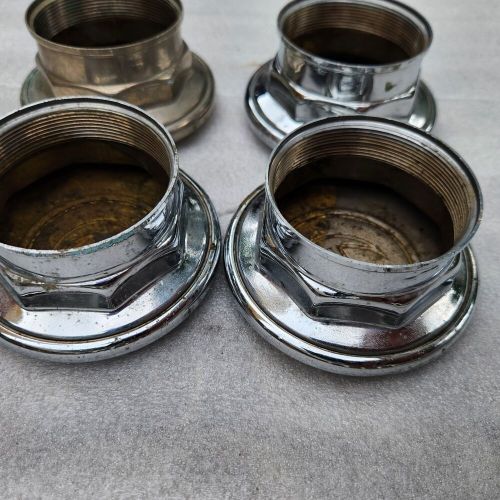 4 - 1920s Chrysler Threaded Dust Cover Hub Center Grease Cap. Brass & Chrome., US $119.99, image 17