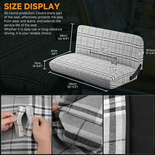 For Chevy C/K 1500 2500 3500 Truck Durable Front Bench Saddleblanket Seat Cover, US $55.19, image 9