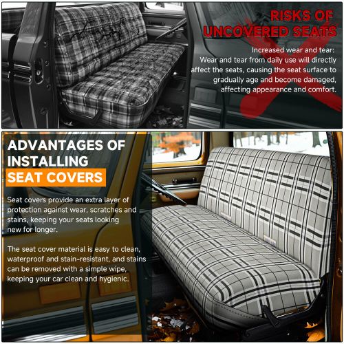 For Chevy C/K 1500 2500 3500 Truck Durable Front Bench Saddleblanket Seat Cover, US $55.19, image 12