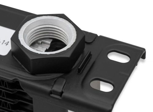210erl earl&#039;s ultrapro oil cooler - black - 10 rows - narrow cooler - 10 o-ring