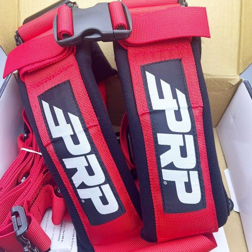 PRP Seats 5.3 3" 5-Point Racing Harness - Red - Open Box, US $134.99, image 3