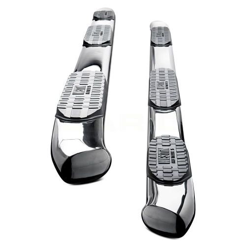 Westin 21-534170 - 5&#034; pro traxx wheel-to-wheel polished oval tube step bars
