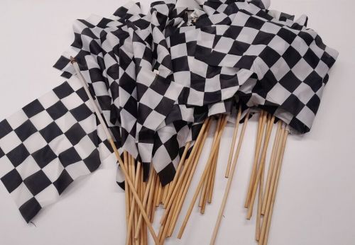 (45) 8''x12'' Checkered Flags - Black and White Racing Flag - NASCAR Auto Racing, US $67.50, image 4