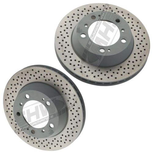 SHW Rear Brake Discs Drilled 299x24mm x2 For Porsche Boxster 986 2.7/S, 987 S/RS, US $, image 3