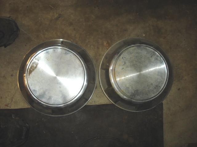 Old hubcaps pair look