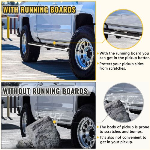 Running Board 6'' Side Nerf Bar S/S Fits For 2019-2024 Dodge Ram 1500 Crew Cab, US $119.00, image 4