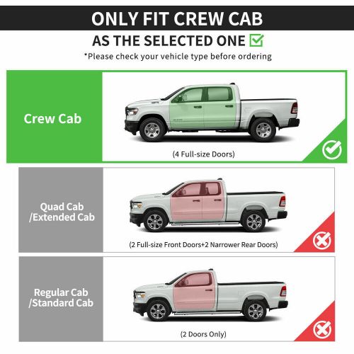 Running Board 6'' Side Nerf Bar S/S Fits For 2019-2024 Dodge Ram 1500 Crew Cab, US $119.00, image 5