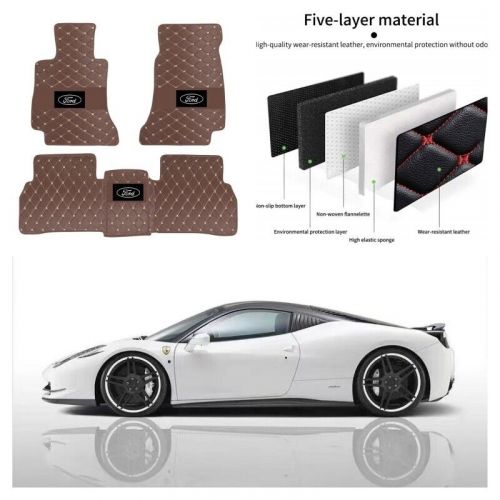 For ford crown victoria model floor mat waterproof pu leather easy installation