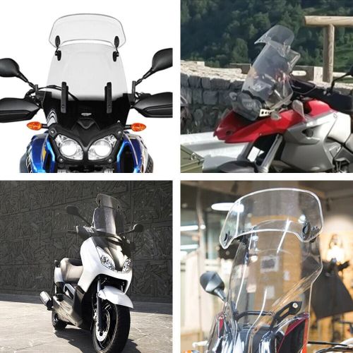 Adjustable Windshield Clip On Extension Wind Spoiler Deflector For Motorcycle, US $22.99, image 3