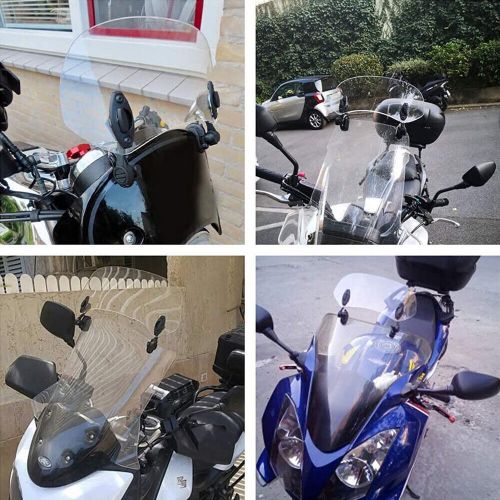 Adjustable Windshield Clip On Extension Wind Spoiler Deflector For Motorcycle, US $22.99, image 4