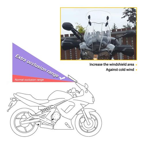 Adjustable Windshield Clip On Extension Wind Spoiler Deflector For Motorcycle, US $22.99, image 6