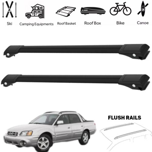 Aluminum Roof Rack Cross Bars for Subaru Baja 2002-2006 Gear Carrier BLACK 2Pc, US $135.00, image 13