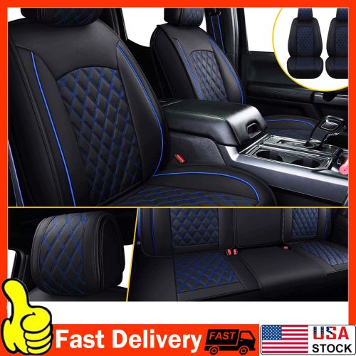 Car Seat Covers Leather PU Cushion For Front+Rear 2009-2021 Ford F150 Truck, US $129.99, image 12