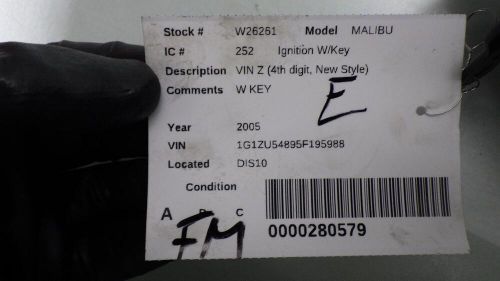 05 CHEVROLET MALIBU Ignition W/Key, US $80.00, image 6