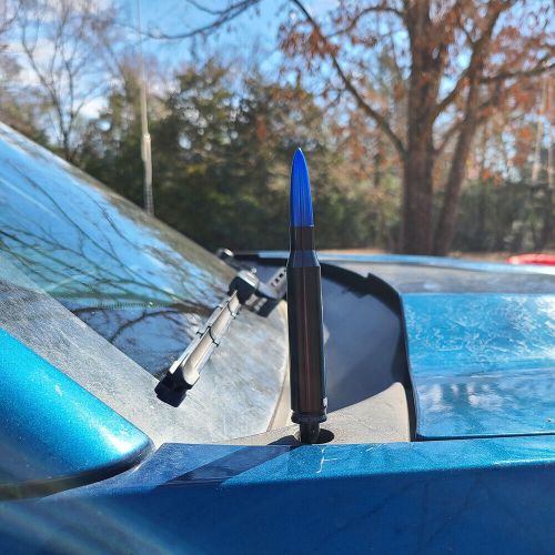 Bullet Antenna Black Blue 50 Cal Fit Chevy Silverado GMC 1500 Sierra Truck SUV, US $11.99, image 7