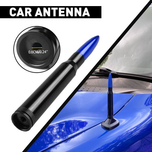 Bullet Antenna Black Blue 50 Cal Fit Chevy Silverado GMC 1500 Sierra Truck SUV, US $11.99, image 12
