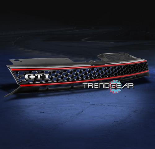 10 11 12 vw golf gti jetta mk6 abs front upper hood grille insert no logo style