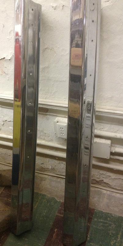 Vw rabbit / convertible chrome - rear bumper - brazil - 171 807 305 a