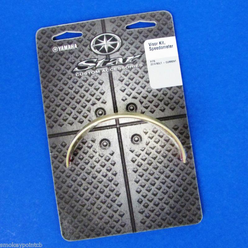 New brass speedo speedometer visor trim bezel  xvs950 star "bolt" yamaha   e0411