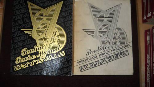 1987 pontiac bonneville service shop repair manual set