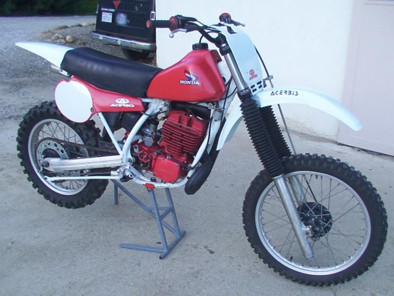 1981 honda cr 450 r elsinore red rocket racer ahrma calvmx 125 250 480 500 cr ss