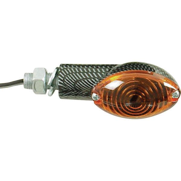 Carbon/amber short stalk iii single filament marker light