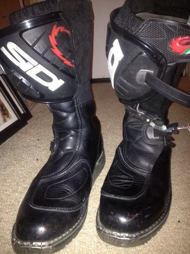 Sidi discovery rain black off road adventure boots us 13