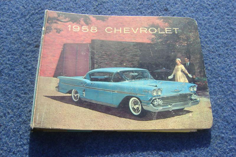 1958 58 chevy dealer album corvette impala bel air biscayne nomad brookwood