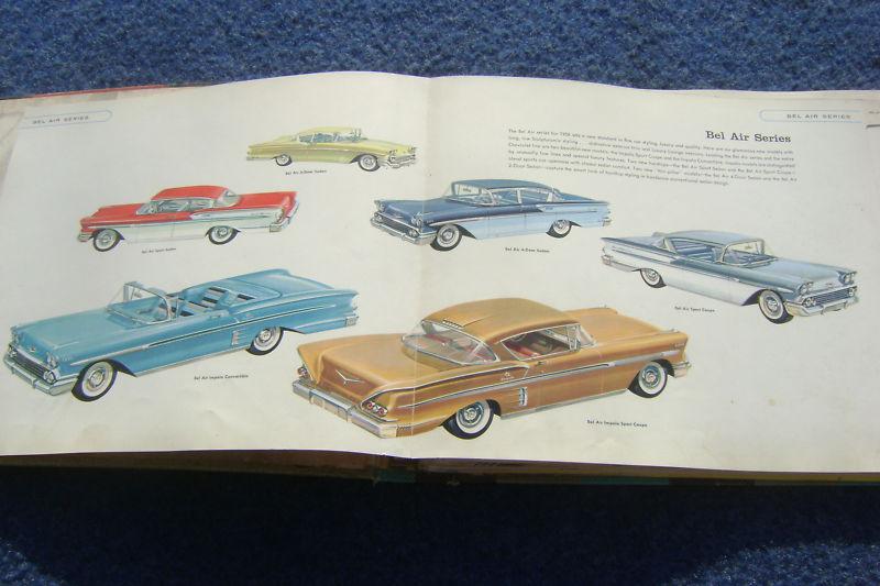 1958 58 Chevy DEALER ALBUM Corvette Impala Bel Air Biscayne Nomad Brookwood, US $400.00, image 3