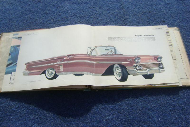 1958 58 Chevy DEALER ALBUM Corvette Impala Bel Air Biscayne Nomad Brookwood, US $400.00, image 4